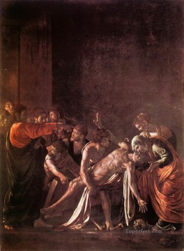 La resurrección de Lázaro Caravaggio barroco Pinturas al óleo